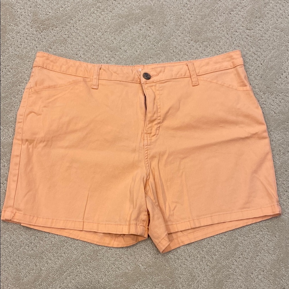 St John’s Bay Peach Bermuda Shorts Lightweight Casual Wear
